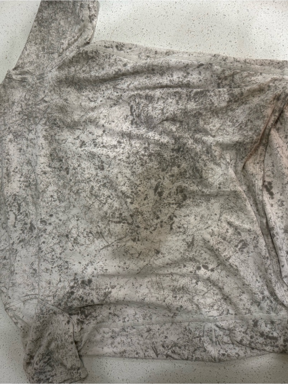 lululemon athletica Heathered Light Gray shirt